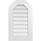 Ekena Millwork Octagonal Top Surface Mount PVC Gable Vent w/ 3-1/2"W x 1"P Standard Frame, 18"W x 30"H GVPOT18X3001SN - alternate 1